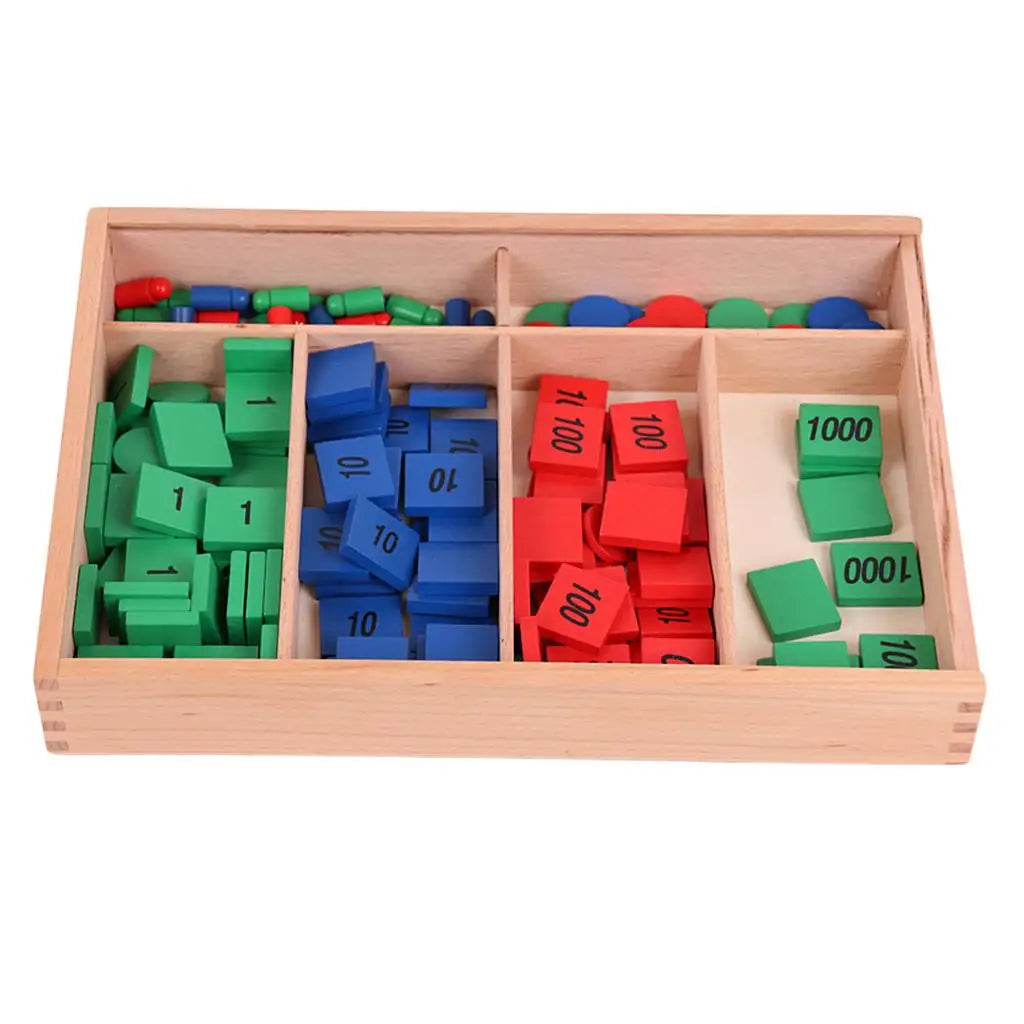 Montessori Wooden Stamp Game