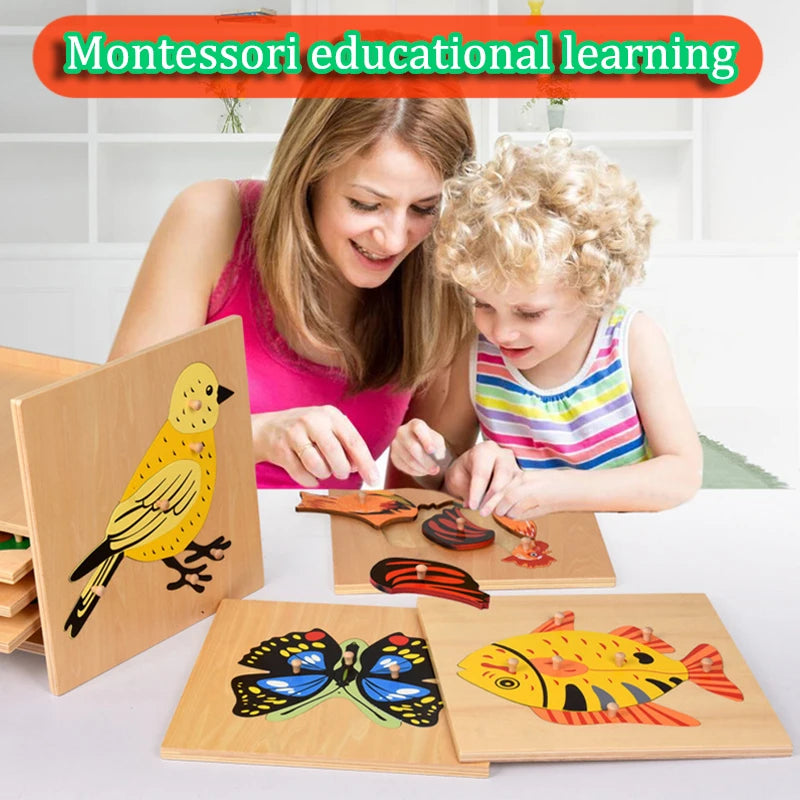 Montessori Wooden Seed Puzzle