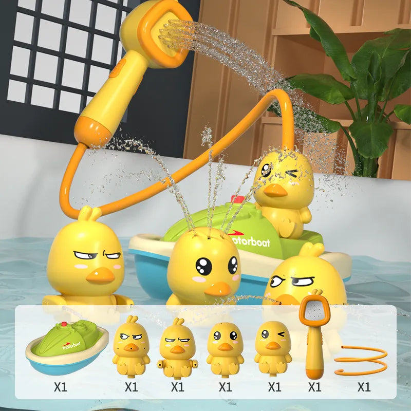 sizes of the duck baby shower water toy