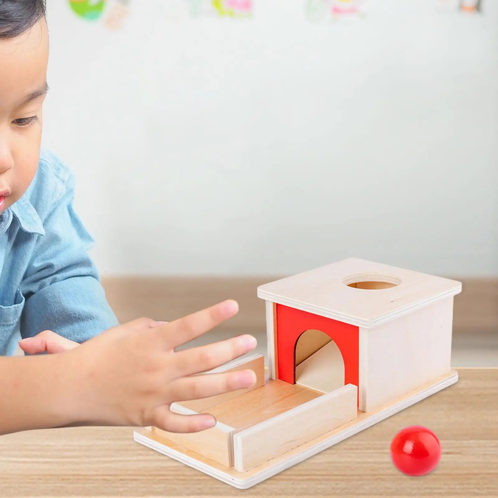 Object Permanence Box With Tray