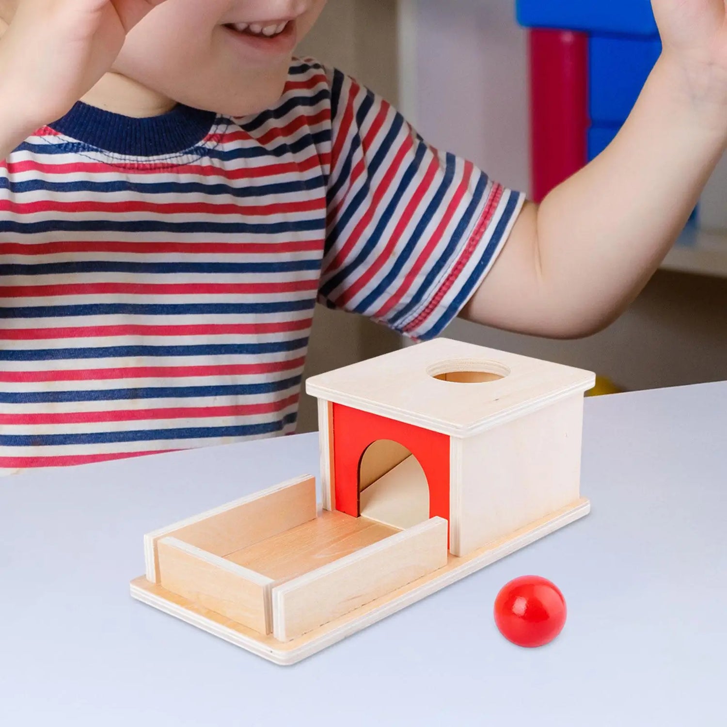 Object Permanence Box With Tray