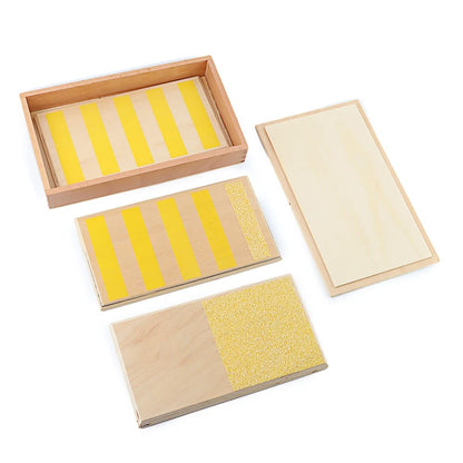 Montessori Rough &amp; Smooth Boards with Wooden Box
