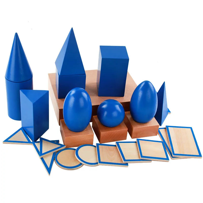Montessori Sensorial | Geometric Solids Bases with Box