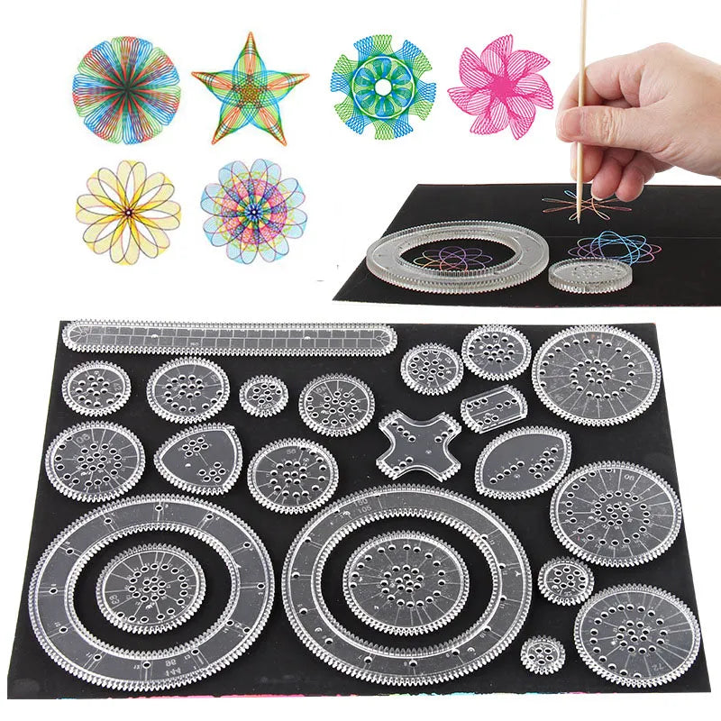 10-33pcs Spirograph Design