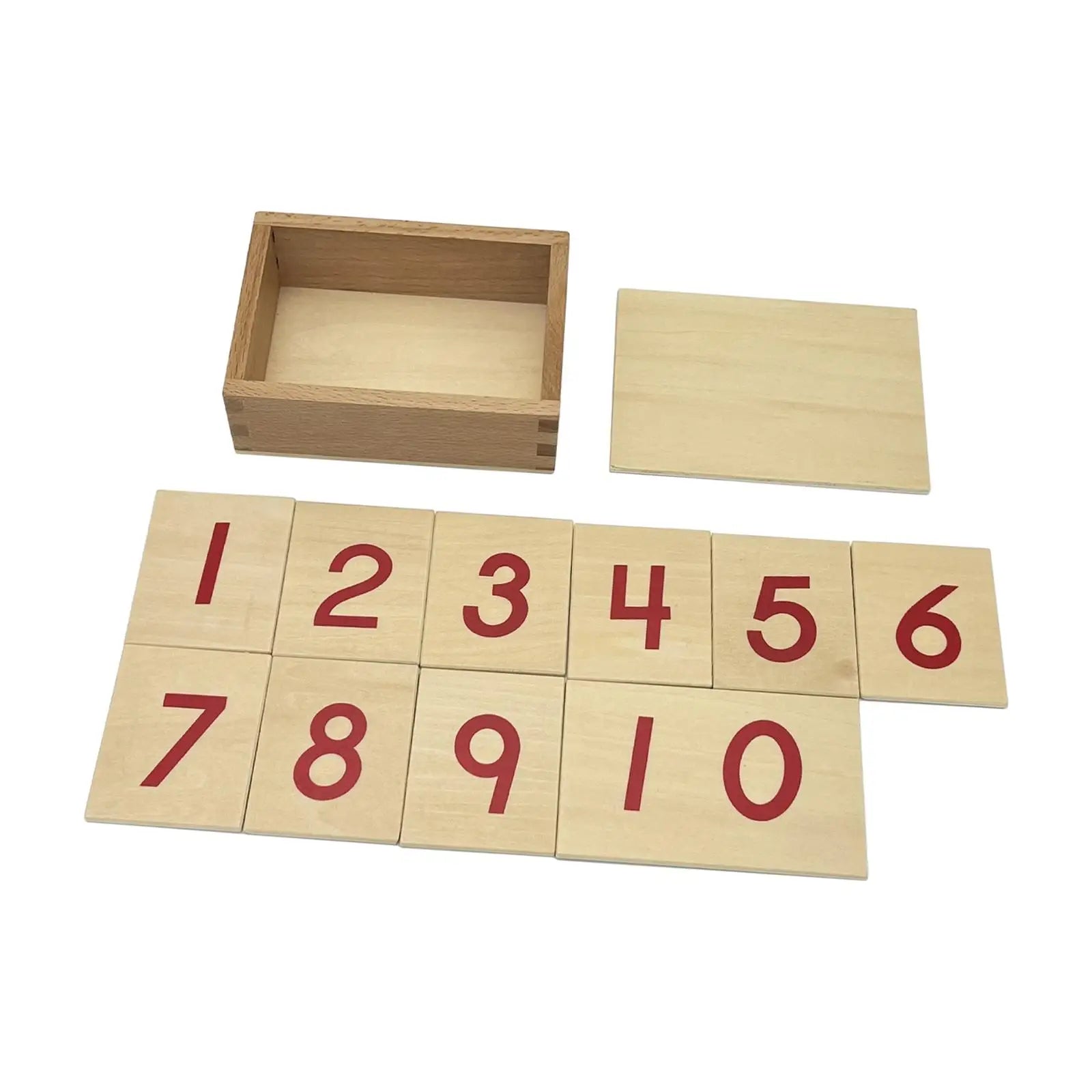 Montessori Wooden Number Cards 1-10