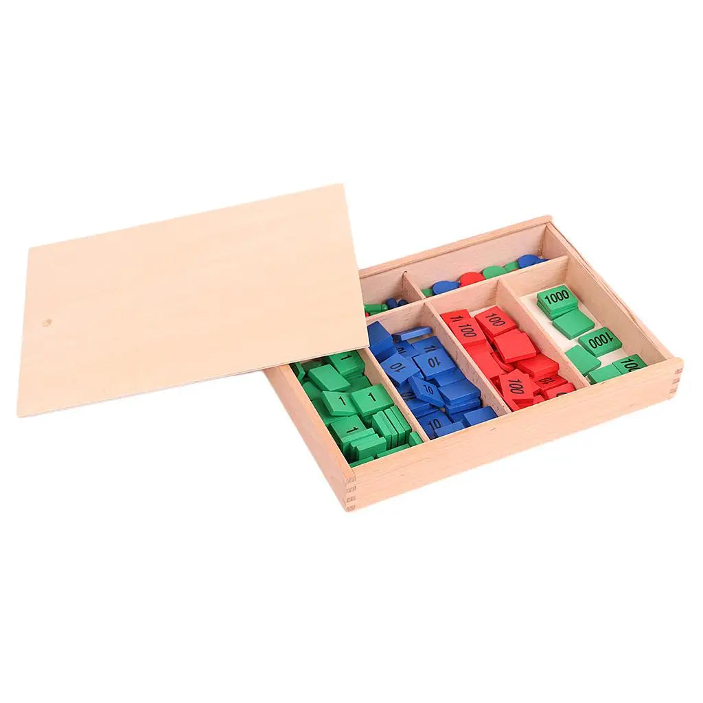 Montessori Wooden Stamp Game