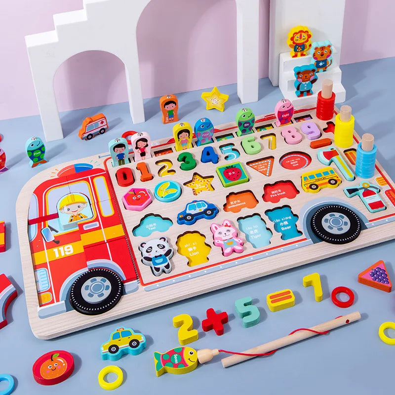 Montessori Educational Wooden Busy Board