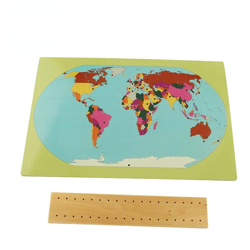 Montessori Wooden Flags of the World