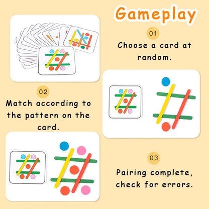Kids Rainbow Stick Puzzle