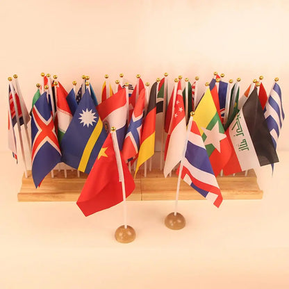 Montessori 36 Countries Flags with Stand