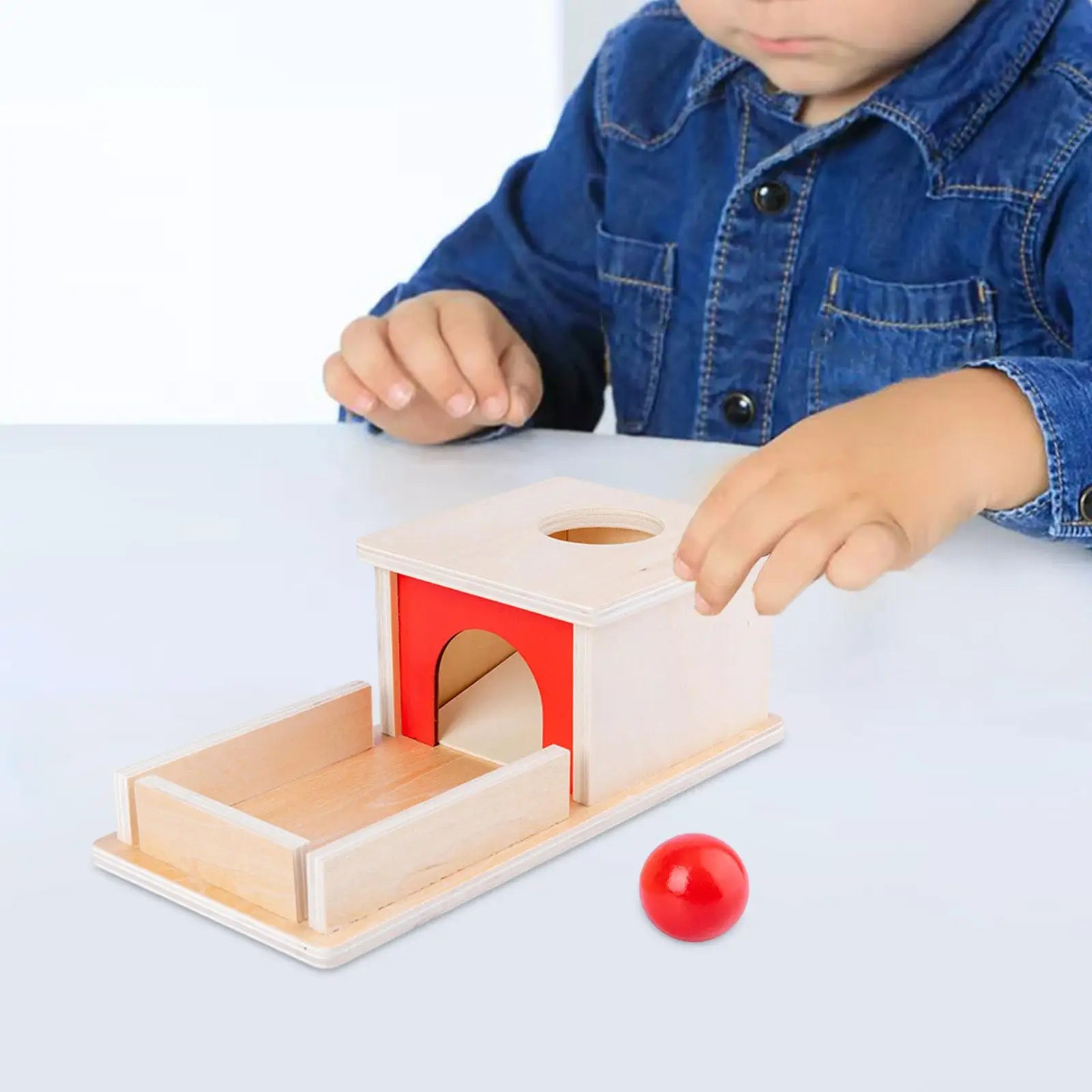 Object Permanence Box With Tray