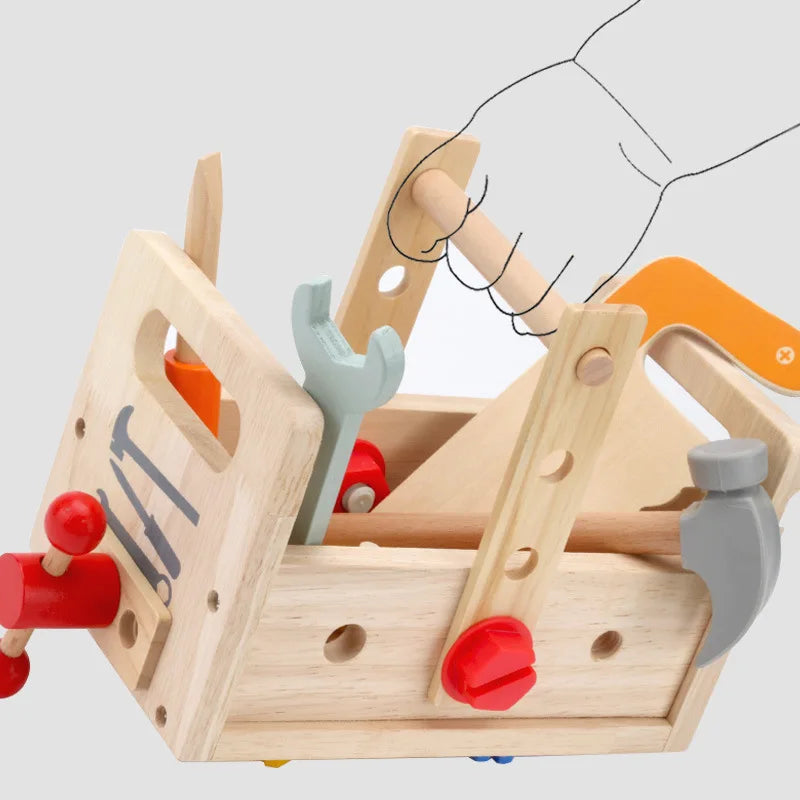 Wooden Toolbox Play Set