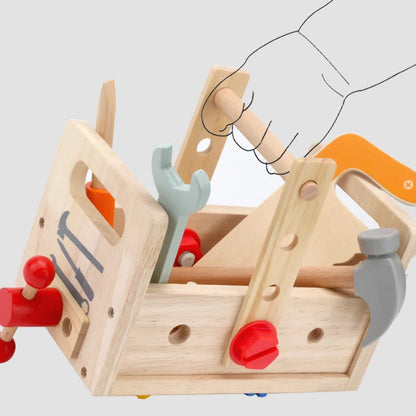 Wooden Toolbox Play Set