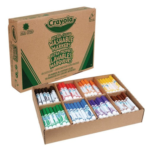 Washable Markers 8 colors - Mega pack of 200