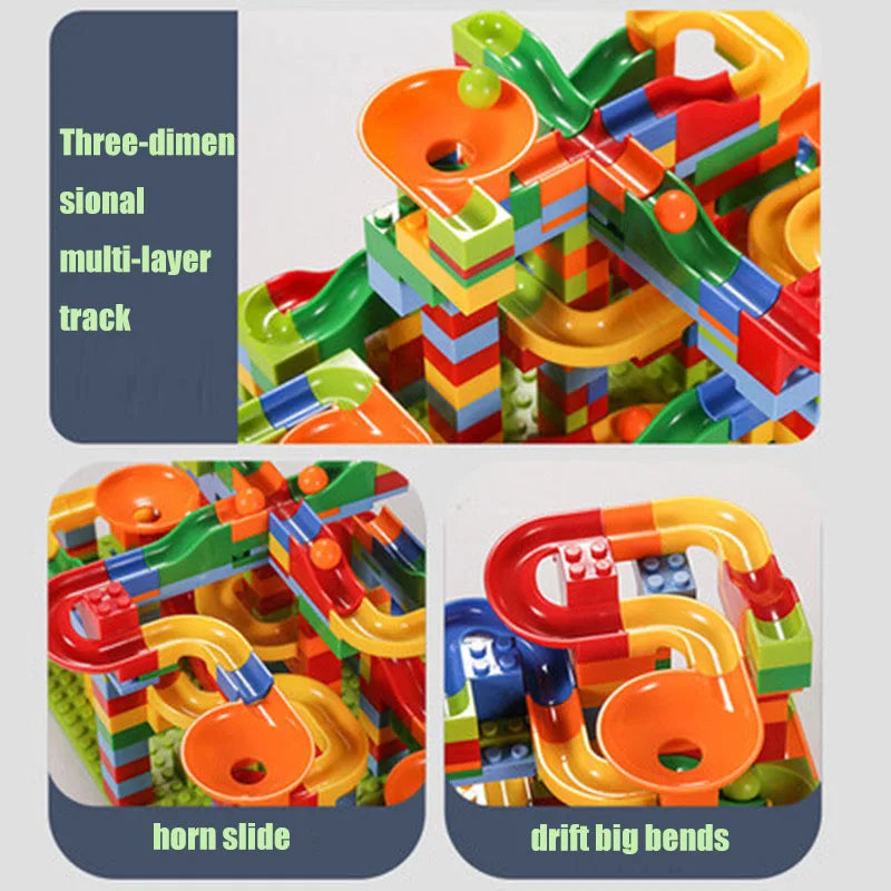 Building Blocks Maze Ball Track