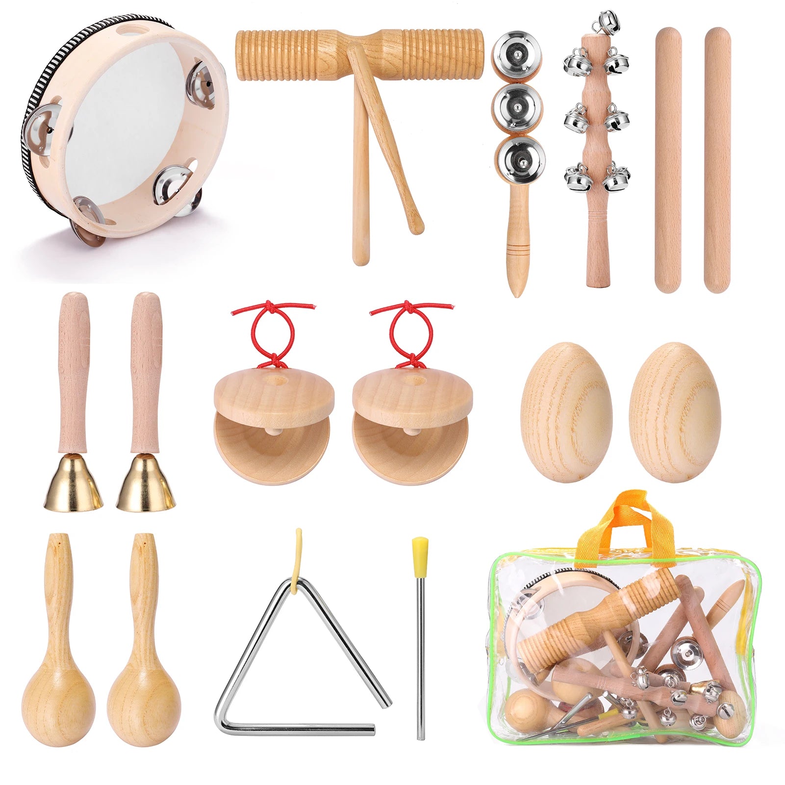 Orff Musical Instruments Set - 11pcs Set