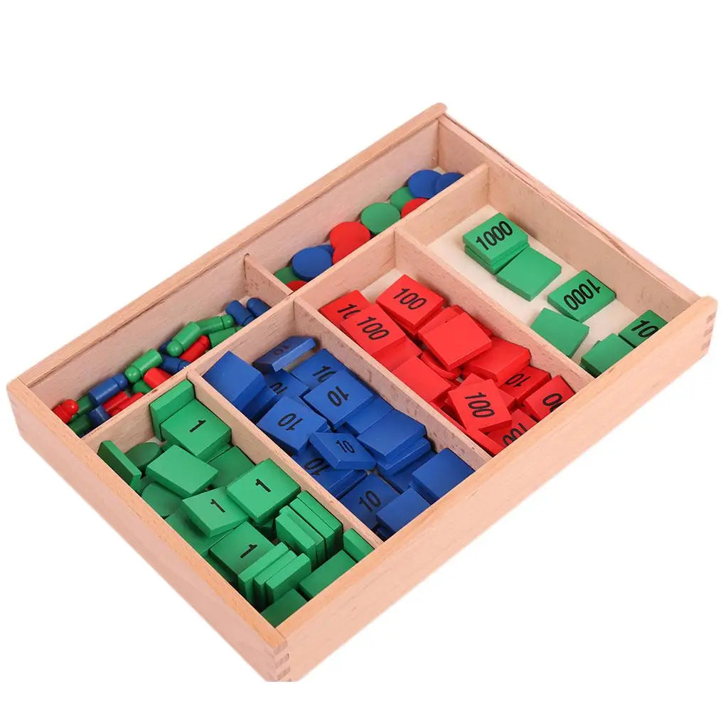 Montessori Wooden Stamp Game