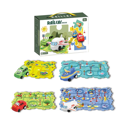 Puzzle Railroad Car