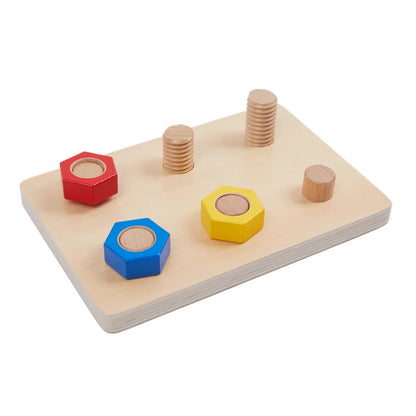 Montessori Nuts and Bolts Board