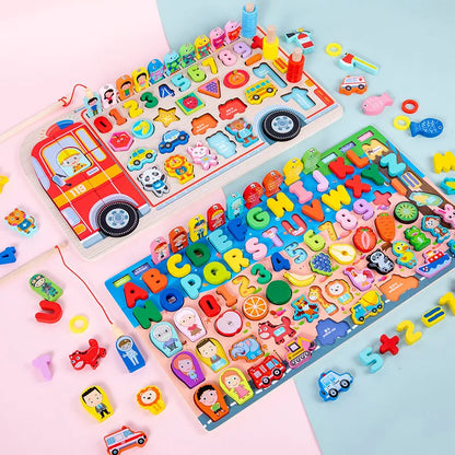 Montessori Educational Wooden Busy Board