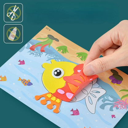 10Pcs 3D EVA Foam Sticker Puzzle