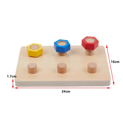 Montessori Nuts and Bolts Board