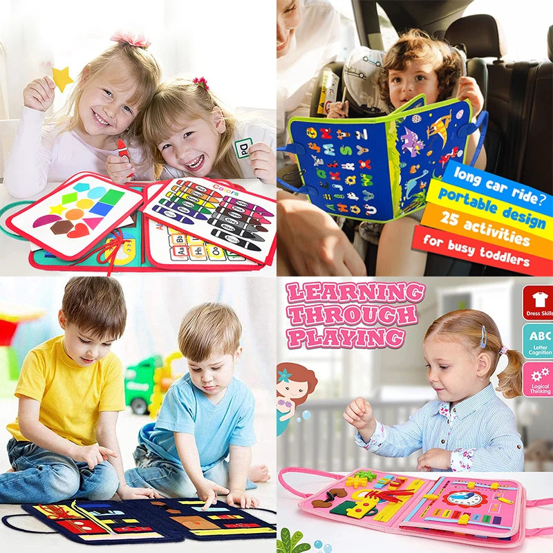 Montessori Busy Board for Toddlers