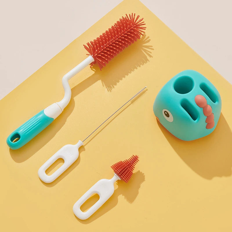 3-Piece Silicone Bottle Brush Set