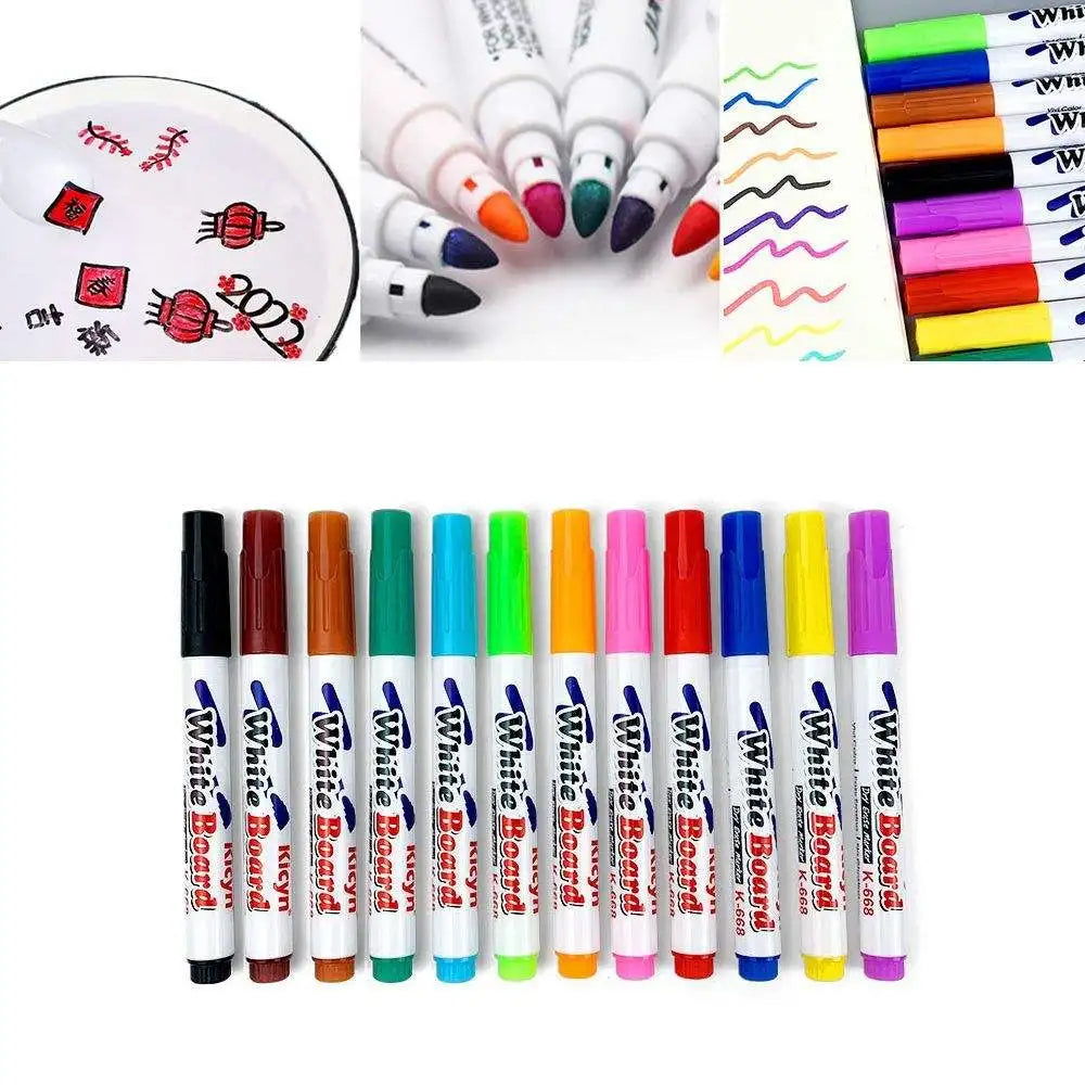 12 Color Water Painting Pen Set