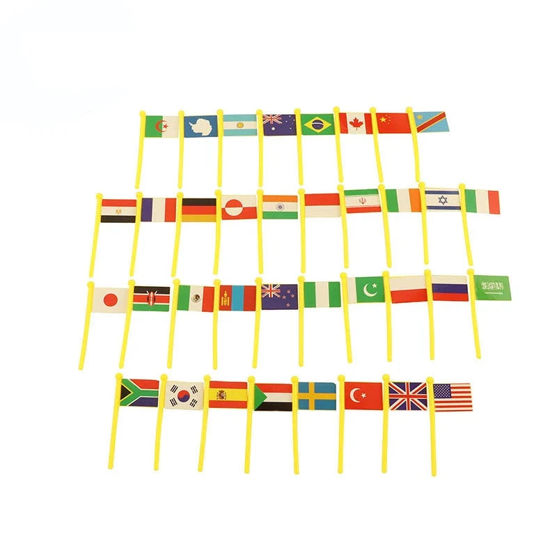 Montessori Wooden Flags of the World