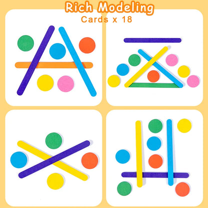 Kids Rainbow Stick Puzzle