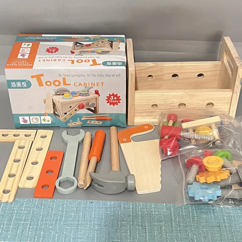 Wooden Toolbox Play Set