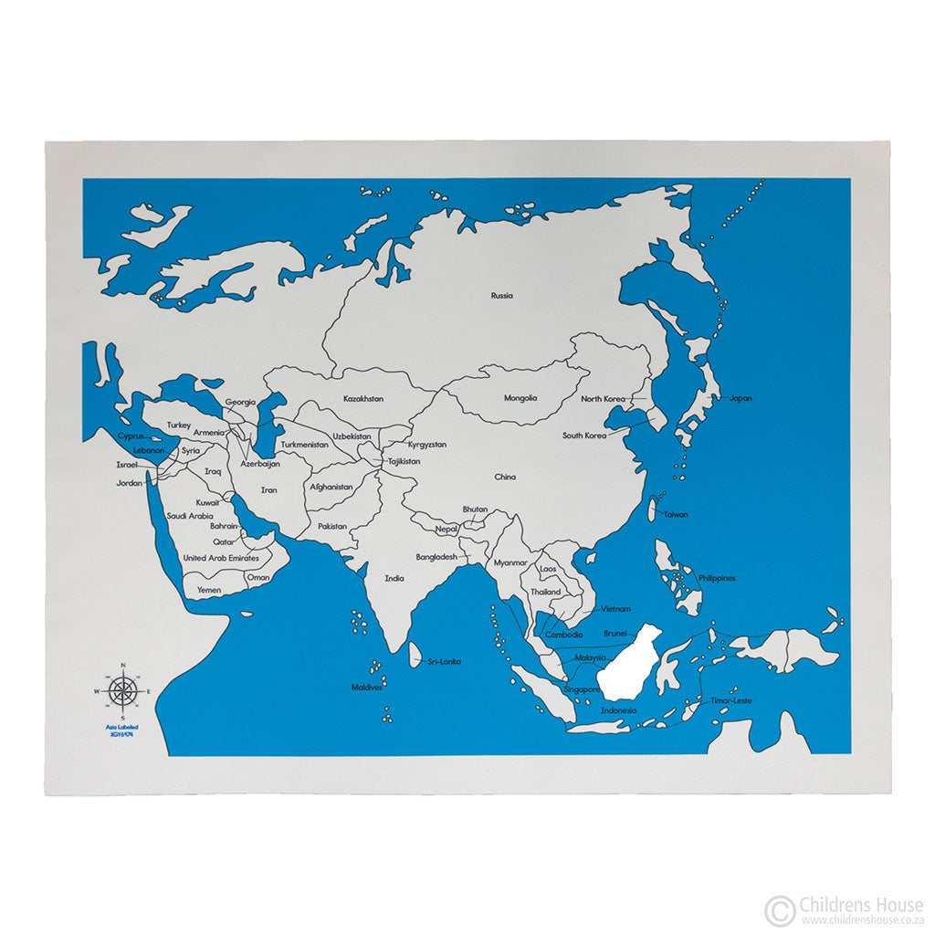 Labeled Asia
Control Map