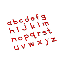 Lower Case Moveable
Alphabet (Print,Blue
&amp; Red)
