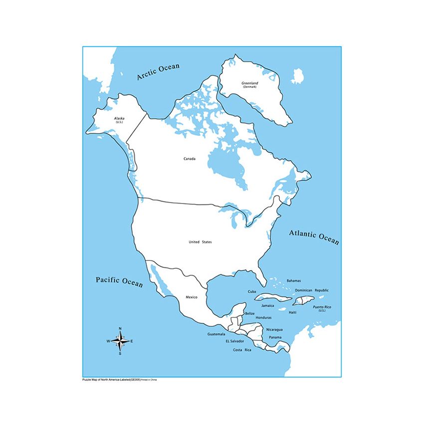 Labeled North
America Control
Map