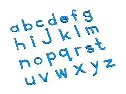 Lower Case Moveable
Alphabet (Print,Blue
&amp; Red)