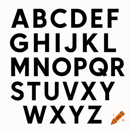 Capital Movable
Alphabet
(Print,Black)