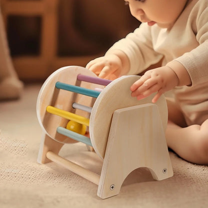 Montessori Wooden Desk Scrolling Drum