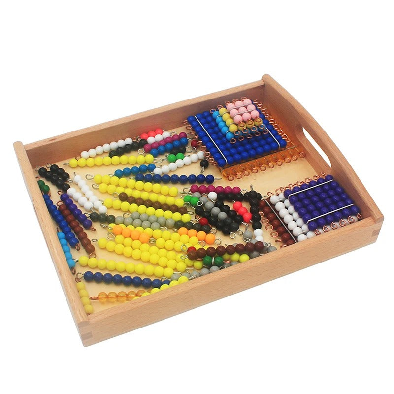Wooden Montessori Tray with Handle (Set of 3)
