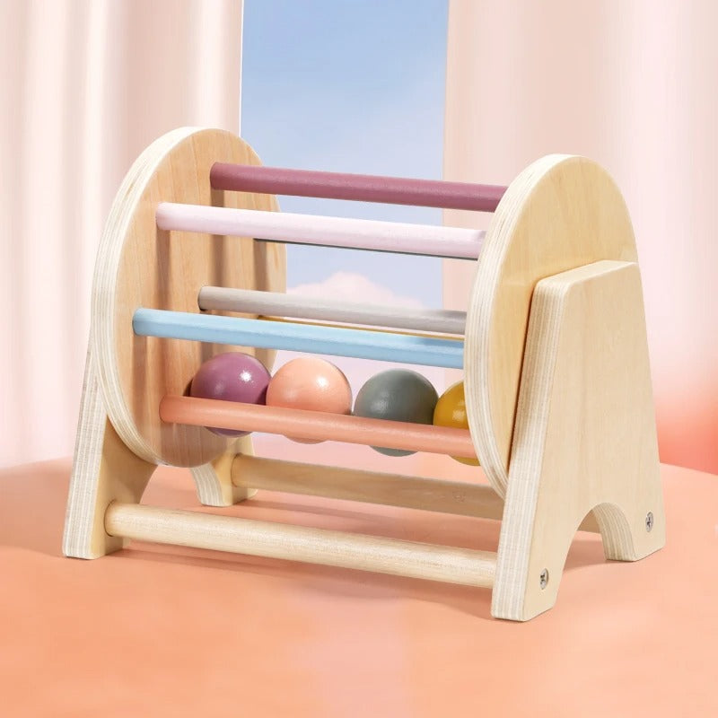 Montessori Wooden Desk Scrolling Drum