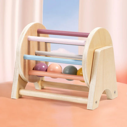 Montessori Wooden Desk Scrolling Drum